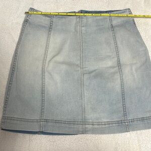 Denim A-line skirt